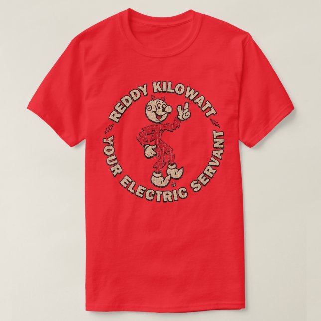 T-shirt Électricien Reddy Kilowatt (Design devant)
