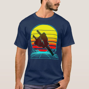 T-shirt Électricien rétro Vintage Sunset