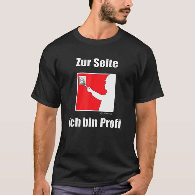 T-shirt Electriciens Zum Seitich Bin Profi Langue Allemand (Devant)