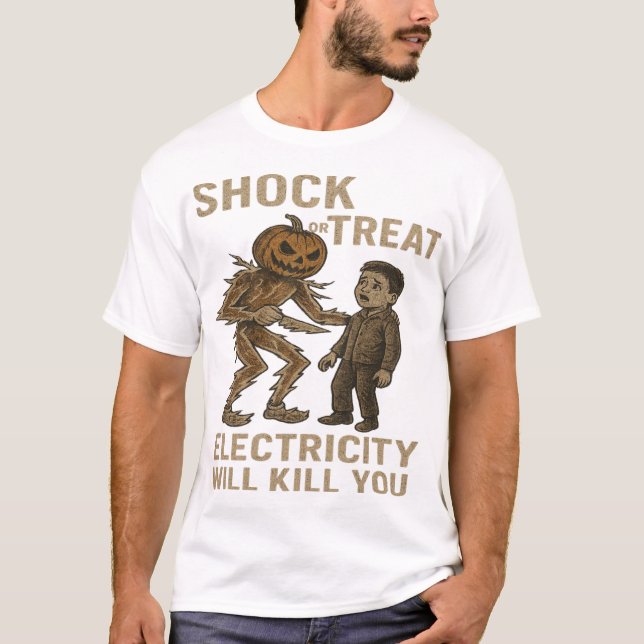 T-shirt Électricité Choc (Devant)