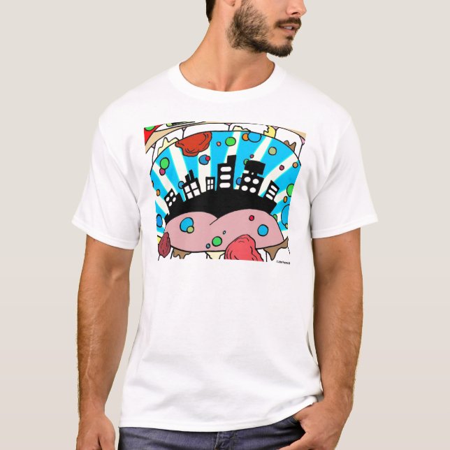 T-shirt Electricityscape - CityMouth (Devant)