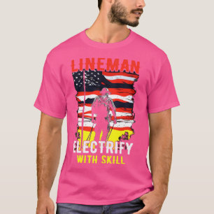 T-shirt Electrifier Lineman avec compétence