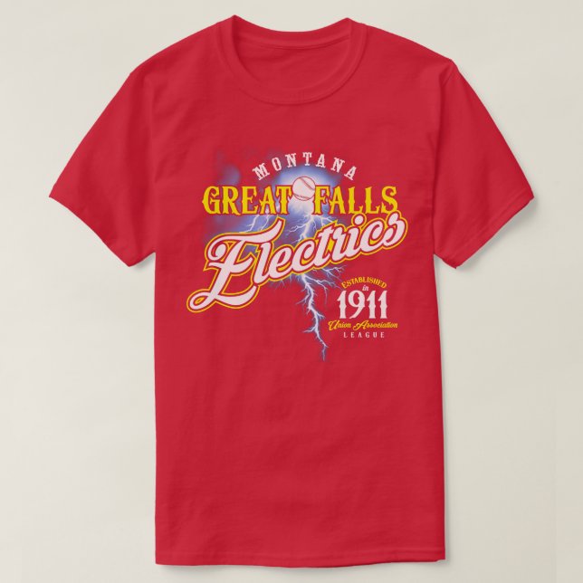 T-shirt Électrique de Great Falls (Design devant)