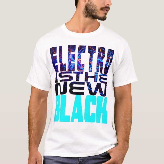 T-shirt Electro est le nouveau noir (Devant)