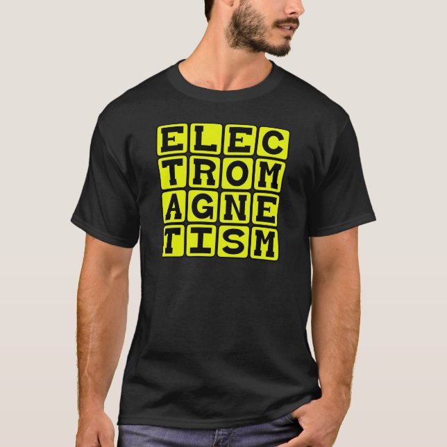 T-shirt Électromagnétisme, Branche de la physique (Devant)