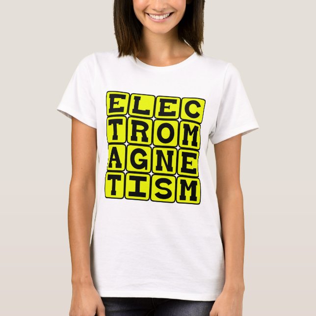 T-shirt Électromagnétisme, Branche de la physique (Devant)