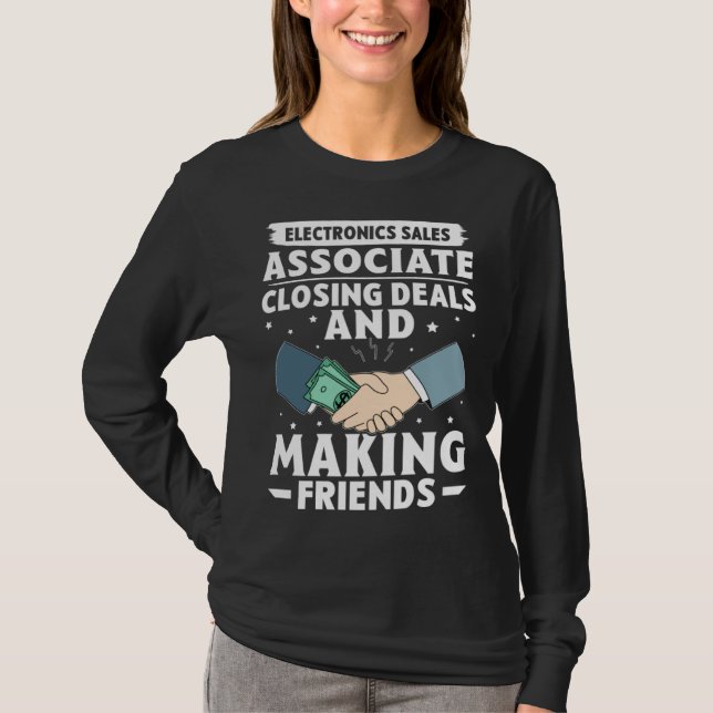 T-shirt Electronics Sales Associate Closing Deals Making F (Devant)