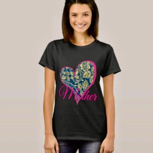 T-shirt Élégance Bleu Doré