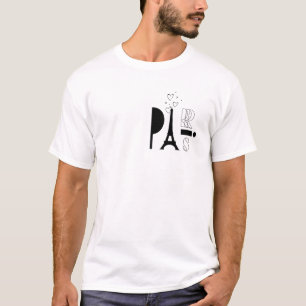 T-shirt Elegance - Bonjour avec Eiffel Towe