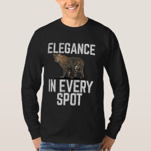 T-shirt Élégance dans chaque endroit Leopard