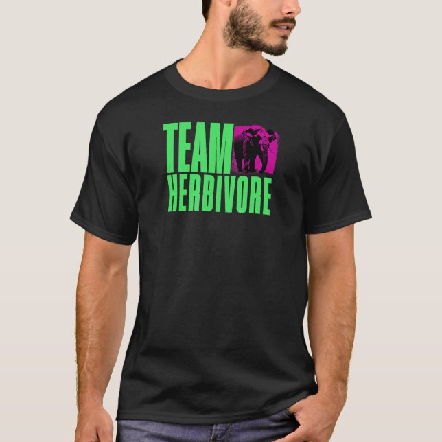 T-shirt Élégance de l'éléphant, Équipe Herbivore - Force V (Devant)