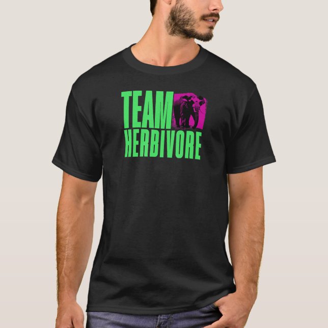 T-shirt Élégance de l'éléphant, Équipe Herbivore - Force V (Devant)