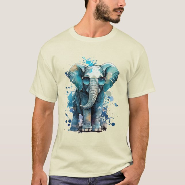 T-shirt Élégance des éléphants (Devant)