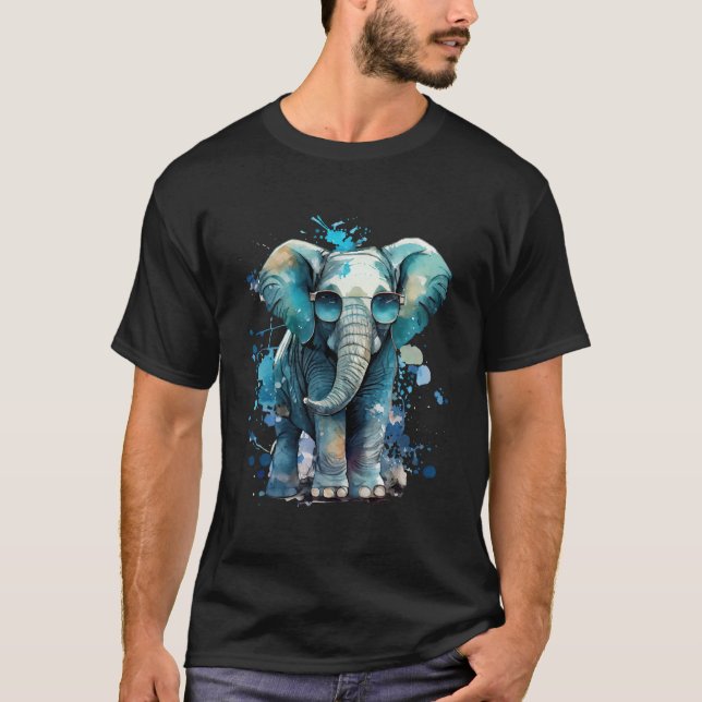 T-shirt Élégance des éléphants (Devant)