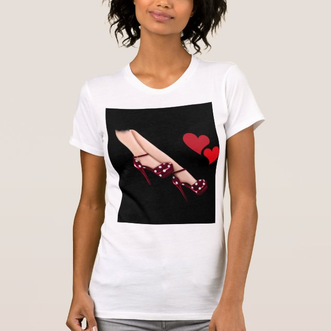 T-shirt "Élégance des talons hauts" (Devant)