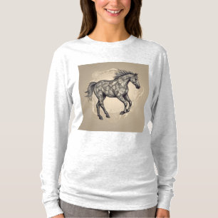 T-shirt Élégance géométrique équine