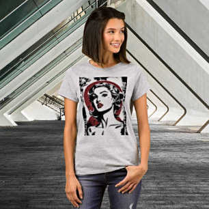 T-shirt Élégance intemporelle : Film Noir Femme Tee