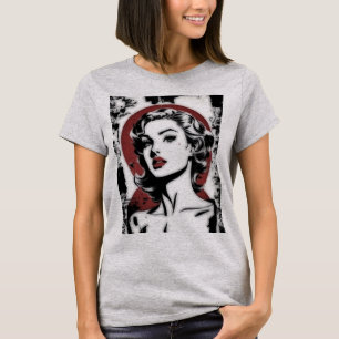 T-shirt Élégance Intemporelle : Tee-shirt Femme Film Noir