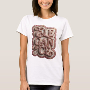 T-shirt Élégance Rose Propre Art Porter