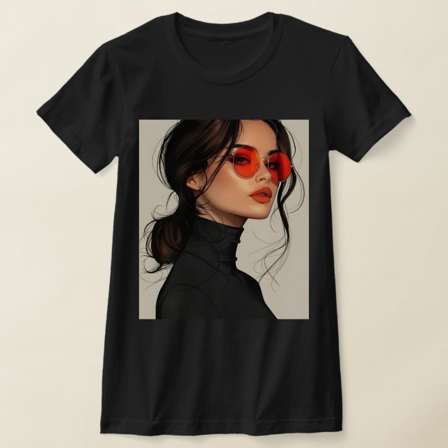T-shirt Élégance Rouge (Poser)