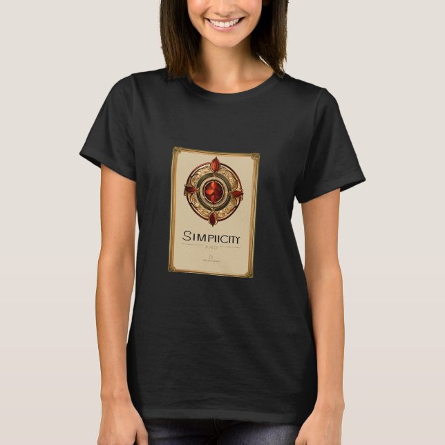 T-shirt "Elégance sans effort : Tee de simplicité féminine (Devant)