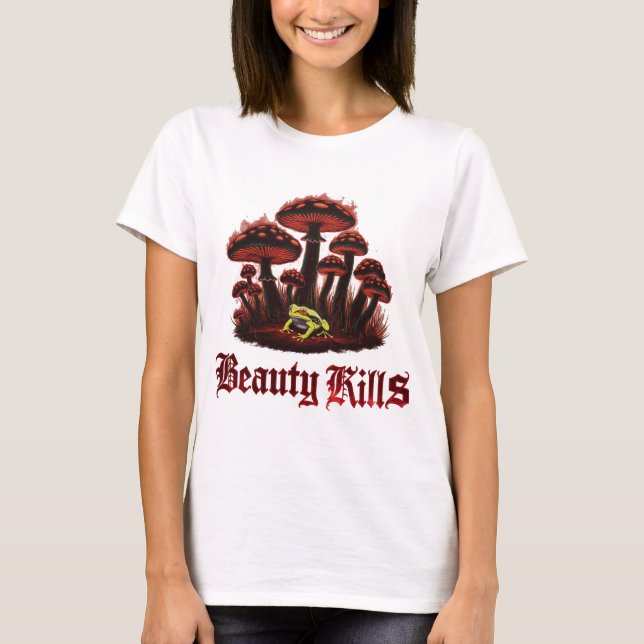 T-shirt "Élégance toxique - Couture de champignon de la ca (Devant)