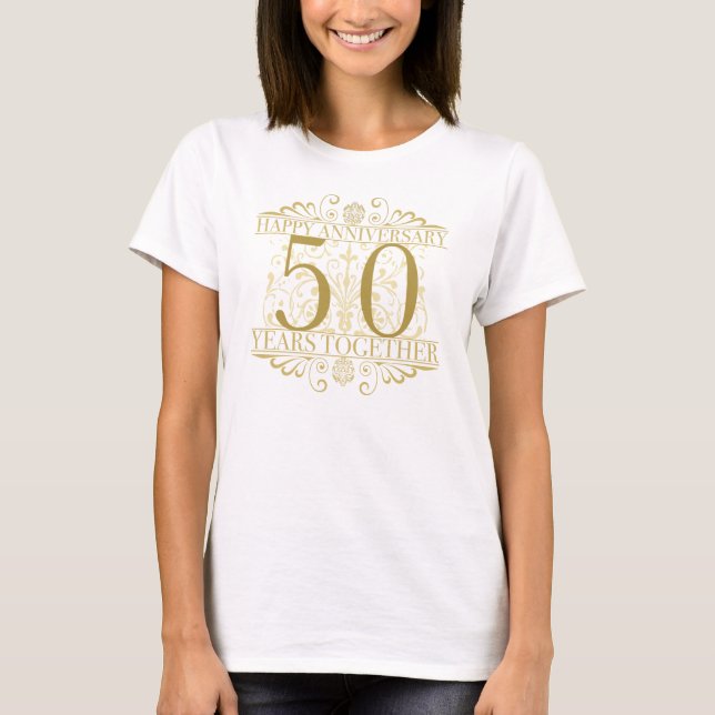 T-shirt Élégant 50e anniversaire (Devant)