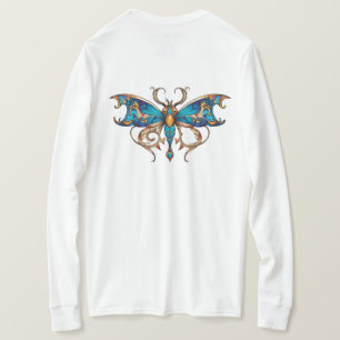 T-shirt élégant à manches longues papillon en fili