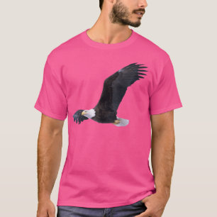 T-shirt Élégant aigle américain à tête blanche en vol Port