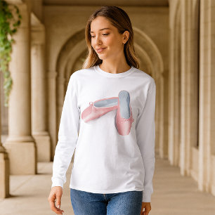 T-shirt Élégant Ballet Rose Appartements mignonette Fille