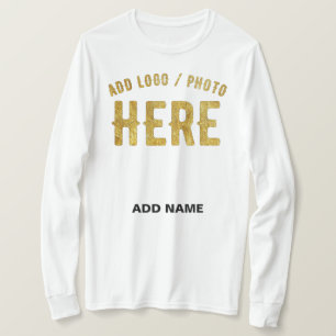 T-SHIRT ÉLÉGANT BLANC PERSONNALISABLE MODERNE MARQUE VÉRIF