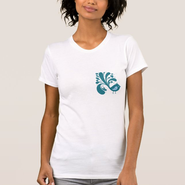 T-shirt élégant bleu (Devant)