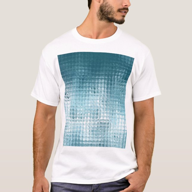 T-shirt Elégant bleu Abstrait : Beau Arrière - plan (Devant)