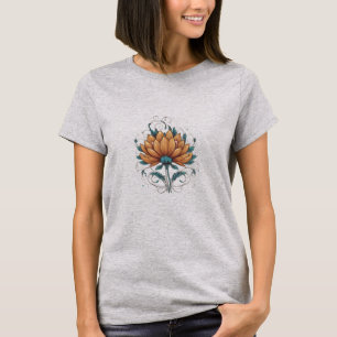 T-shirt "Elegant Bloom : Le cycle de la nature se déplie"