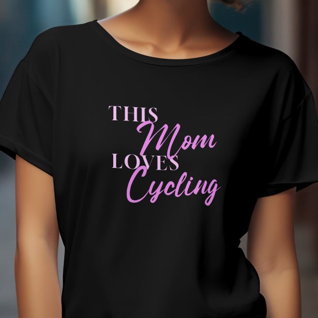 T-shirt Élégant Cette maman aime le vélo pour maman maman  (Créateur téléchargé)