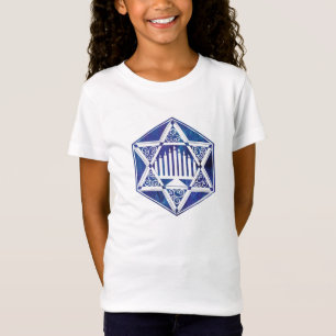 T-Shirt Élégant chandelier de Hanoukka en forme d'étoile d