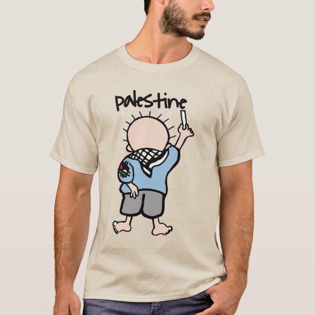 T-shirt élégant design de handala Palestine (Devant)