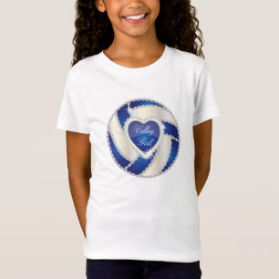T-Shirt Élégant Diamond Heart Dark Blue Volleyball