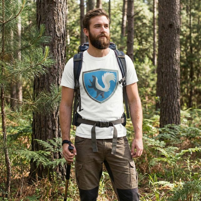 T-shirt Élégant Emblème Skunk Faune Inspiré Crest (Créateur téléchargé)