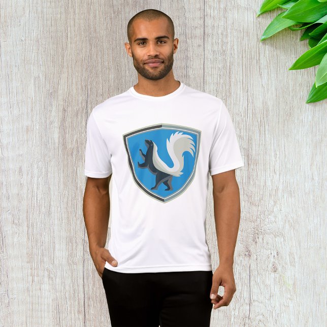 T-shirt Élégant Emblème Skunk Faune Inspiré Crest (Créateur téléchargé)