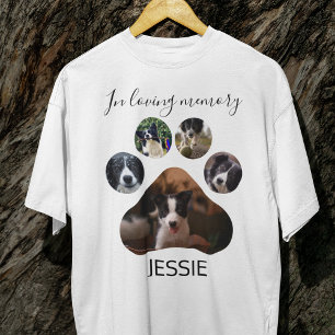 T-shirt Élégant En Mémoire Amoureuse Animal photo Emprei