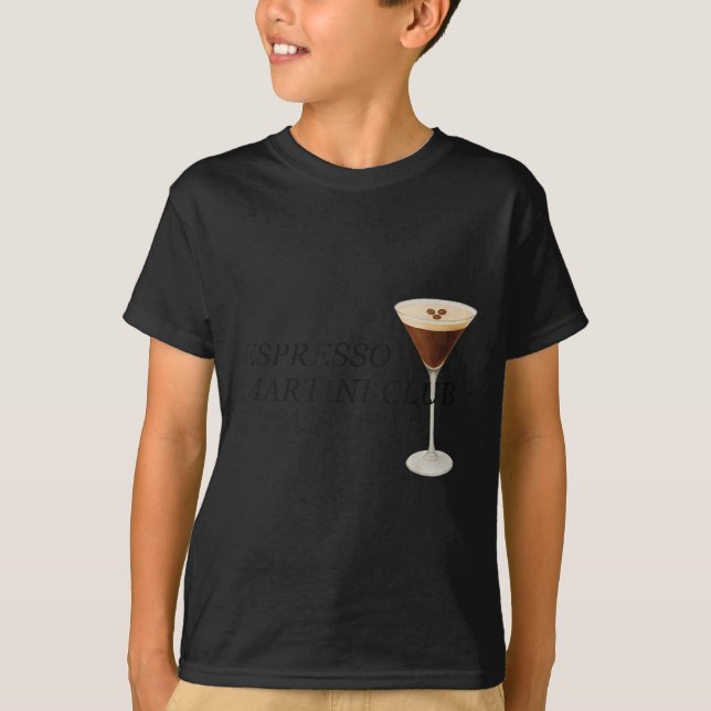 T-shirt Elégant Espresso Martini Drôle Citation (Devant)