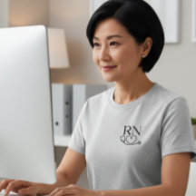 T-shirt élégant et minimaliste pour infirmière dip