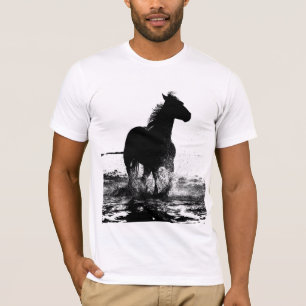 T-shirt Élégant et tendance Art Pop Moderne Courant Cheval
