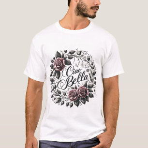 T-shirt Élégant Floral Ciao Bella