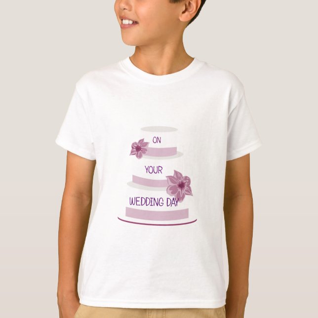 T-shirt Élégant gâteau de mariage (Devant)