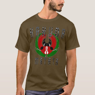 T-shirt Élégant Homme de base foncé Kenya Hakuna Matata