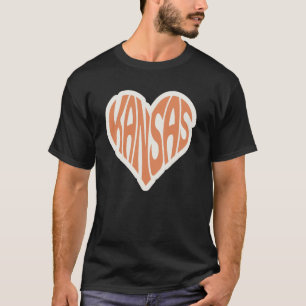 T-shirt Elégant Kansas Art Iconique Kansas Décor Cityscape