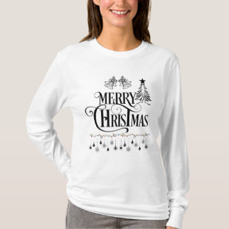 T-shirt Elegant Merry Christmas Typography Design