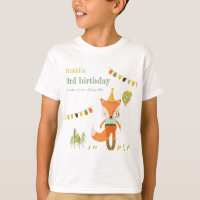 Élégant mignon Woodland Fun Party Fox Anniversaire